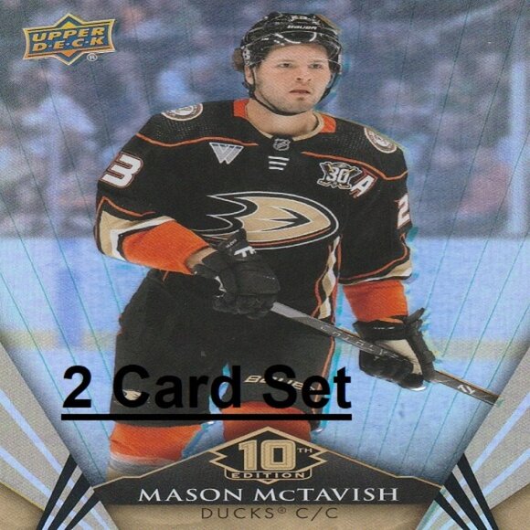 Mason McTavish Anaheim Ducks NHL Hockey Card Collection - 2 Card Set - Picture 1 of 3